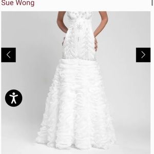 NEW - Gray Sue Wong - Semi-Sweetheart Mermaid Dress W3403